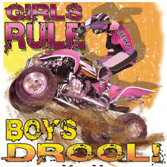 6729 GIRLS RULE.  BOYS DROOL