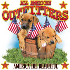 4643 2 PUPPIES IN TUB AMERICAN 