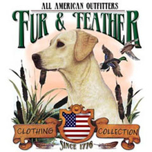 4373 FURS & FEATHERS WHITE DOG