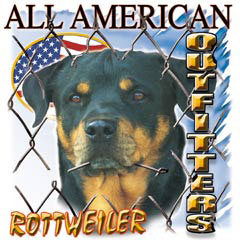4847 ROTTWEILER FENCE AND FLAG