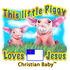 6816 THIS LITTLE PIGGY LOVES JESUS