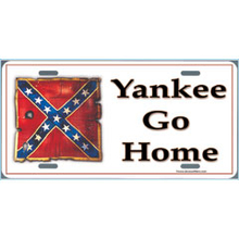 Yankee Go Home Car Tag 17070-6853