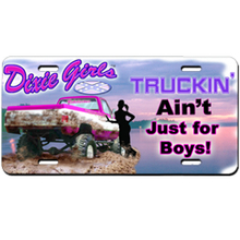 Truckin' ain't just for boys car tag 17070-6193