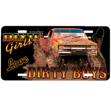 Dixie Girls Love Dirty Boys Car Tag 17070-6643
