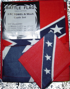 Rebel Flag Towel Set