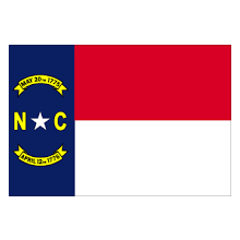 NC STATE FLAG 3" x 5" Polyester 