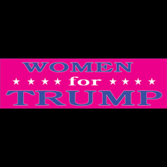 TRUMP STICKER Women For Trump/Pink