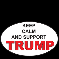 TRUMP Decal Keep Calm & Support 