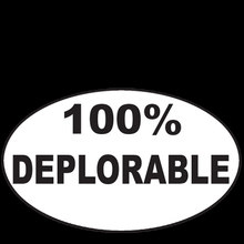 Decal 100% Deplorable 