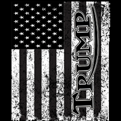 5191V2 TRUMP BLACK & WHITE FLAG
