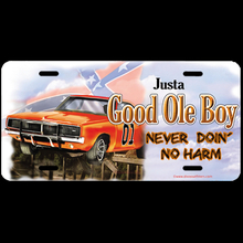 17070-54 Aluminium Car Tag Just a Good Ole Boy (DO)