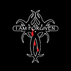 17073-5405 I am Forgiven w/ Cross Christian Outfitters 12" Window Decal
