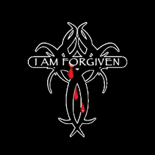 17073-5405 I am Forgiven w/ Cross Christian Outfitters 12" Window Decal