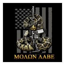 Molon Labe w/ AMerican Flag 