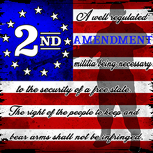 4168-V2 2nd Amendmendment with American Flag