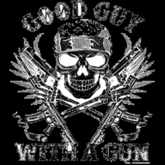 4845-V2 GOOD GUY WITH A GUN SKULL