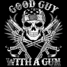 4845-V2 GOOD GUY WITH A GUN SKULL