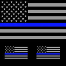 6139-V2 ALL AMERICAN BLUE LINE FLAG