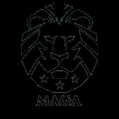 6565-V2 ALL AMERICAN TRUMP MAGA LION