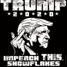 5483-V2 ALL AMERICAN TRUMP 2020 IMPEACH THIS SNOWFLAKES