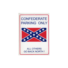 PARKING SIGN ALL YANKEES GO HOME PLASIC 8" X 12" 