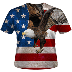 11085 ALL AMERICAN ALL OVER SHIRTS