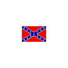 5'x8' Cotton Embroidered Confederate Flag with Grommets