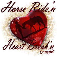 6144L HORSE RIDE'N, HEART BR